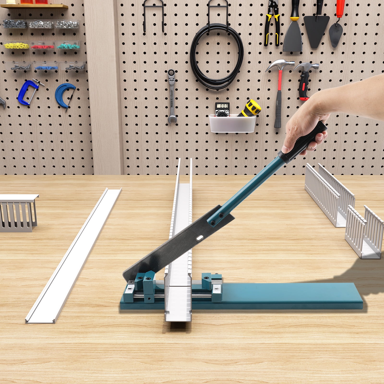 ECUTEE Upgrade PVC Trunking Cutter Plastic Wiring Duct Angle Adjustable Cutting Machine