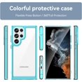 thumbnail image 2 of Case for Galaxy S24 Ultra,Transparent TPU+PC Acrylic Protective Military Grade  Heavy Duty Protection Phone Case for Samsung Galaxy S24 Ultra 5G,6.8 inch 2024 (Clear Blue), 2 of 16