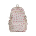 thumbnail image 7 of 2026 NEW Bow Backpack 3-Piece Set Cute College Laptop Rucksack for Women Fashion Travel Daypack Back-to-School(03_White,30cmx42cmx13cm), 7 of 7