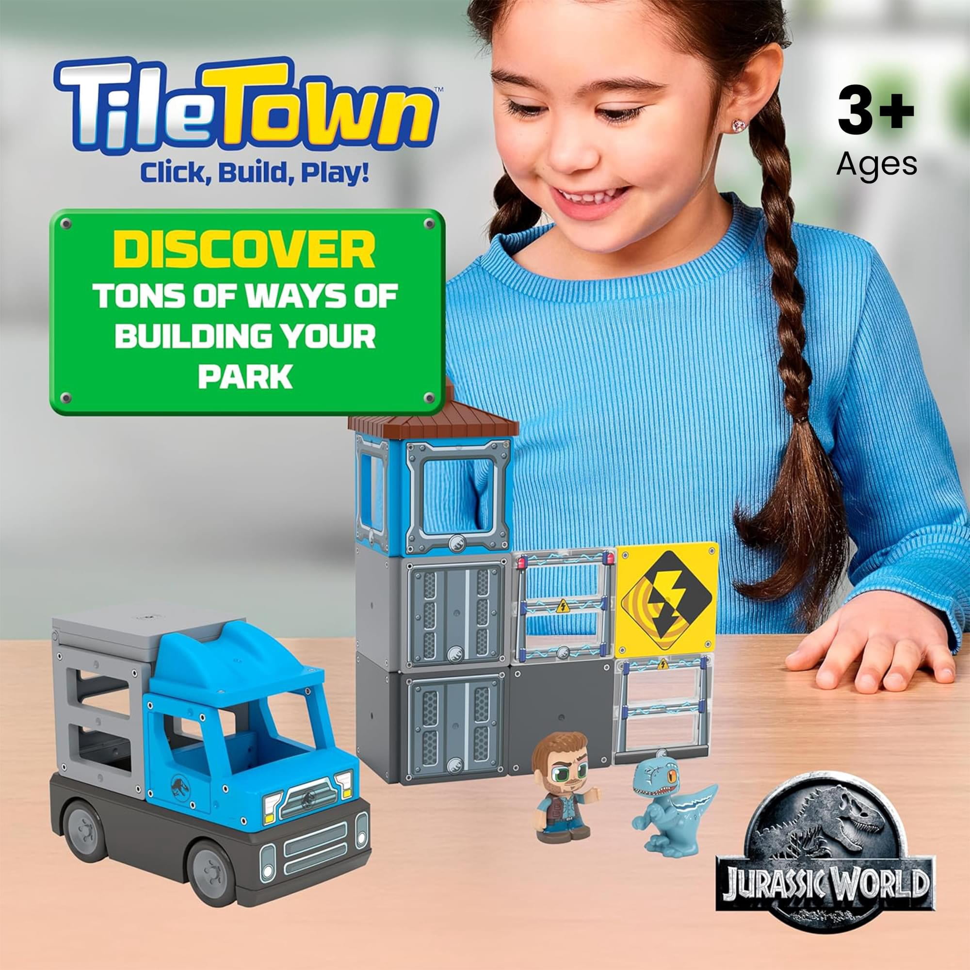 Tile Town Jurassic World Dino Escape Tile Set
