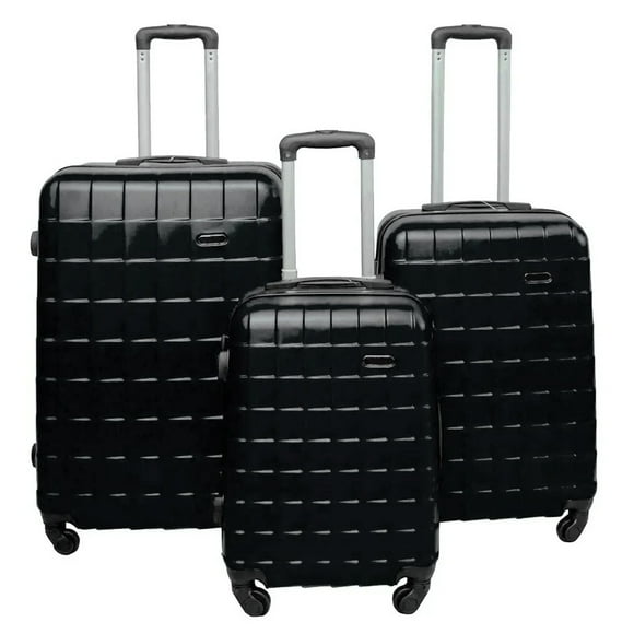 Juego 3 Maletas Rigidas Rack & Pack Set Viaje Negro