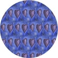 thumbnail image 1 of Ahgly Tapis Rond Lavable en Machine Intérieur Transitionnel Bleu Ardoise Clair, 4 Pieds Rond, 1 of 7