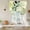 Green, variant on Brown Green Leaves Balloon Curtains for Bedroom/Front Door/Bathroom, Summer Botanical Farmhouse Watercolor Leaf Tie Up Curtains 63 Inch Length Kitchen Curtains Shades for Windows 46"x63"