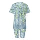 thumbnail image 5 of ICHUANYI Clearance Women's Summer Short Sleeve V-neck Tops Shorts Comfortable Homewear Two-piece Suit Sets(Green, L) ICHUANYI WER2023080816385, 5 of 7