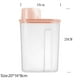 thumbnail image 2 of Contenedor de plástico sellado para almacenar granos | Abertura grande para verter fácilmente | Caja transparente para almacenar alimentos secos | Recipiente hermético y a prueba de insectos p, 2 of 2