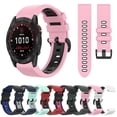 thumbnail image 3 of For Garmin Fenix 7x 26mm Silicone Sports Two-color Watch Band, 3 of 4