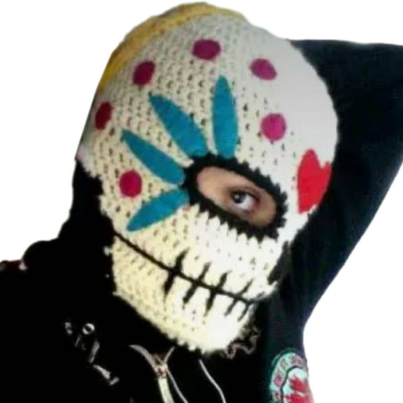 Knitted Full Face Balaclava Hiking Scarves Crochet Balaclava Ski Hat