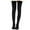 Black, variant on WREESH Child's Summer Solid Girls Tights Soft Cute Full Length Dance Pants, Thick Opaque Solid Color Stockings Black