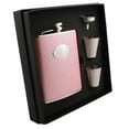 thumbnail image 1 of Visol VSET38-1206 Rosalyn Light Pink Snakeskin Design 6 oz Deluxe Flask Gift Set, 1 of 1