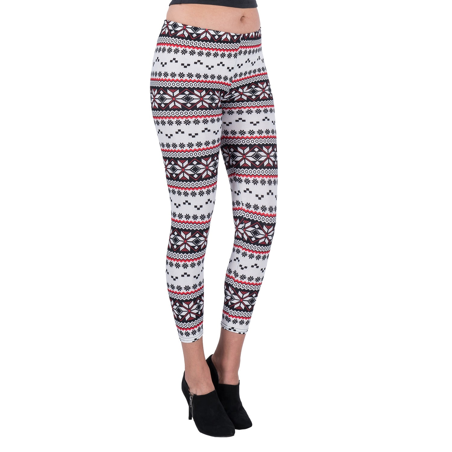 Women's Mid-Waist Full Length Stretchy Active Leggings For Workouts and Yoga
