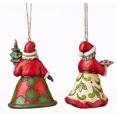 thumbnail image 2 of Jim Shore Santa & Mrs Claus Ornament Set Polyresin Christmas 4051332, 2 of 2