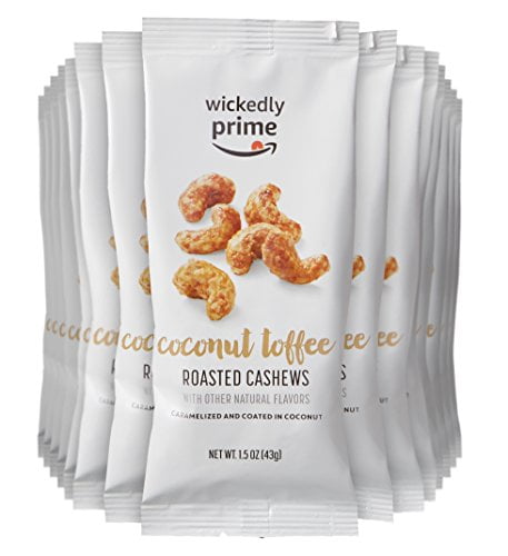 Wickedly Prime Roasted Cashews Coconut Toffee Snack Pack 1 5 Ounce Pack Of 15 Walmart Com Walmart Com Wickedly Prime Roasted Cashews Coconut Toffee Snack Pack 1 5 Ounce Pack Of 15 Walmart Com Walmart Com