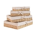 thumbnail image 3 of 4 cestas de almacenamiento para estantes, cesta de almacenamiento de cuerda de papel para estantes, caja organizadora rectangular para mesa de centro,, 3 of 8