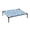 Blue, variant on Cute Elevated Cat Bed Raised Pet Cot with Fun Print, Cooling Breathable Mesh for Cats Kittens Small Dogs, Avocado Cartoon Pattern Kitten Puppy Bed Indoor Outdoor