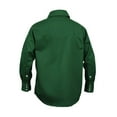 thumbnail image 3 of Flame Resistant Welding FR Shirt - 100% C - Light Weight - 7 oz (3X-Large, Bottle Green), 3 of 9