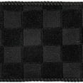 thumbnail image 2 of 2.5"x10yd Black Velvet Checkered Satin, 2 of 2