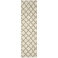 thumbnail image 6 of SAFAVIEH Dallas Jerrie Geometric Shag Area Rug, Ivory/Beige, 6' x 6' Round, 6 of 10