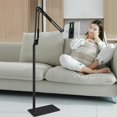 thumbnail image 3 of DODOING 360° Rotation Tablet Floor Stand Holder, Angle Height Adjustable Foldable Boom Arm Overhead Phone Mount for Sofa Bed Use, Compatible with 4''-10.6'' Phone ,Tablet, E-Readers, 3 of 8