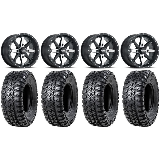 Itp Cyclone 15 Wheels Machined 32 Chicane Rx Tires Can Am Maverick X3 Honda Pioneer 1000 Talon Walmart Com