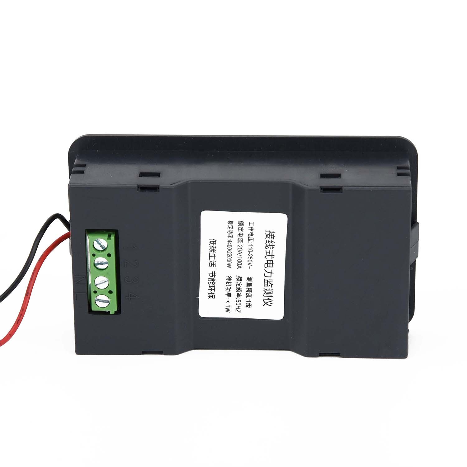 AC 110V-250V 100A LCD Digital Panel Power Watt Meter Monitor Voltmeter Ammeter