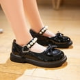 thumbnail image 5 of NOKIO Girls' Mary Jane Party Shoes Girls' Mary Jane Sandals With Bow Girls Dress Shoes Wedding Bowknot Leather Shoes Princess Shoes Party School Shoes Children'S Mary Jane Shoes, 5 of 9