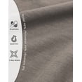 thumbnail image 5 of Cadmus Plus Size Wide Leg Sweatpants for Women Drawstring Elastic Waist Fall Winter Casual Workout Pants with Pockets,Greige,2XL, 5 of 9