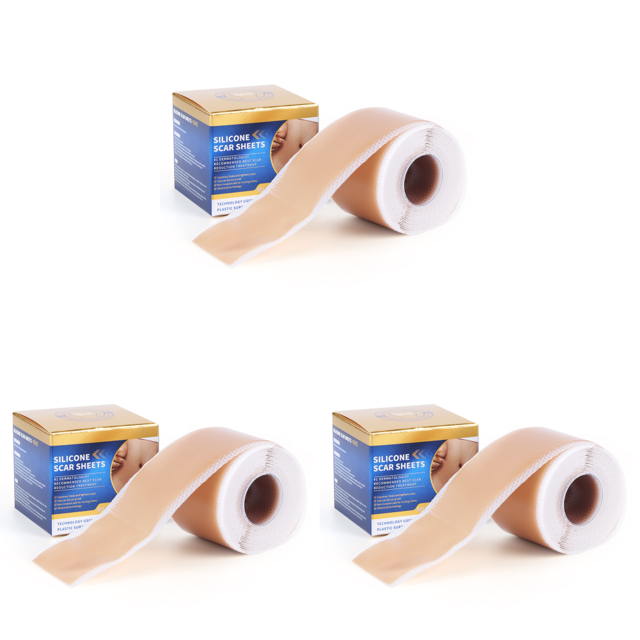 3M Silicona para Cicatrices Cinta Quirúrgicas Quemadura (marrón Oscuro) Rojo