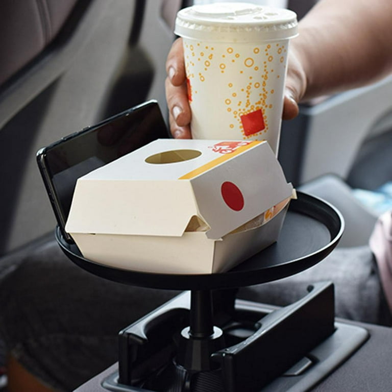 Macally Black Car Mount Table Tray With Cup Holder And Phone Slot