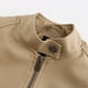 thumbnail image 3 of Chaqueta recortada Mujer Casual Abrigo de cuero sintético Ropa de calle vintage Ygjytge Beige T L para Mujer, 3 of 9