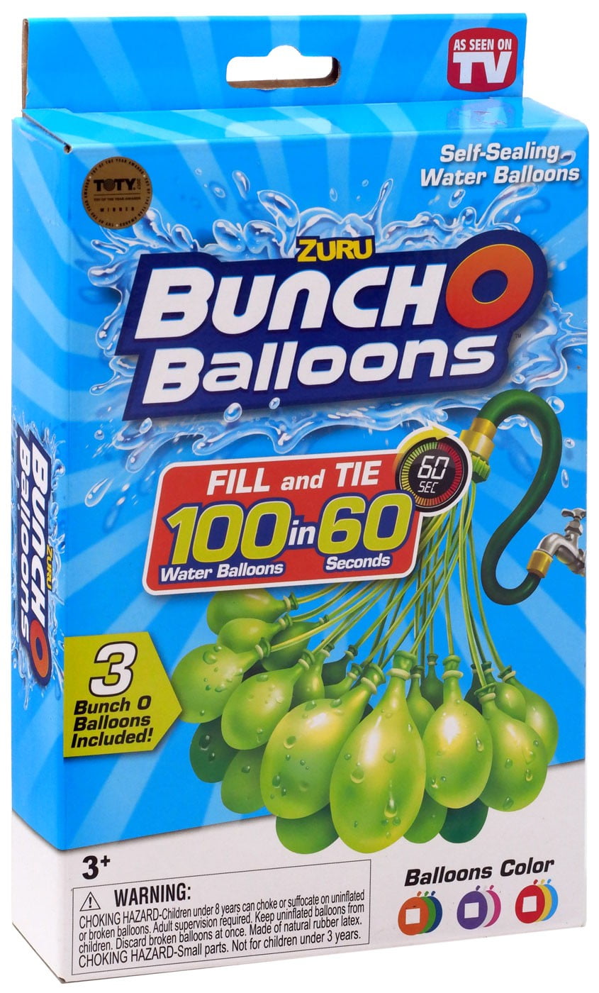 Bunch O Balloons Water Ballons Orange, Green & Blue 3Pack Walmart
