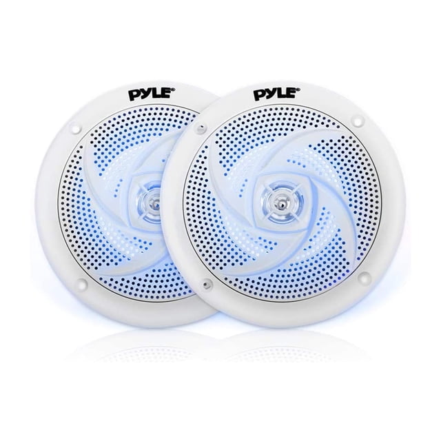 Altavoces marinos Pyle PLMRS53WL de 13 cm, 2 vías, 180 W, resistentes al agua, con