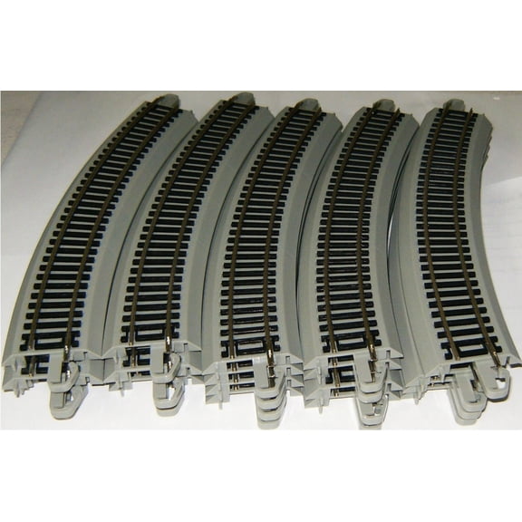 Bachmann HO Nickel Silver EZ 18" Radius Curve 20 Train Track Gray Roadbed 44501