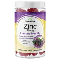 Swanson Zinc Gummies - Elderberry 15 mg 60 Gummies