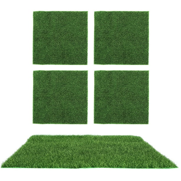 1 pc décoratif carré pelouse gazon artificiel Animaux gazon Micro Paysage  Décoration bricolage Mini Fée Jardin Simulation