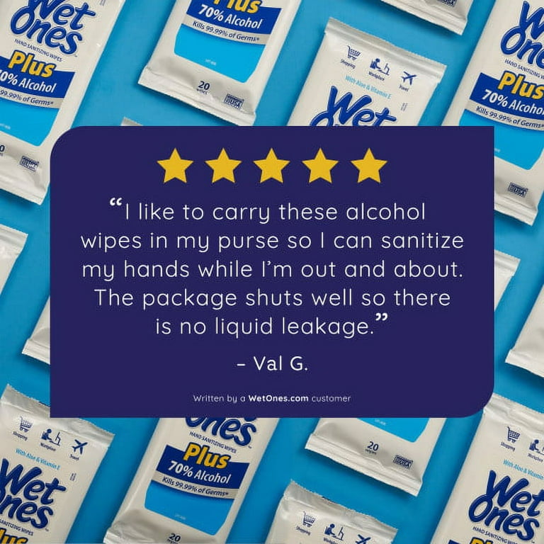 WET ONES ANTIBACTERIAL HAND SANITIZER WIPES SINGLES — The Industry Supply  Store