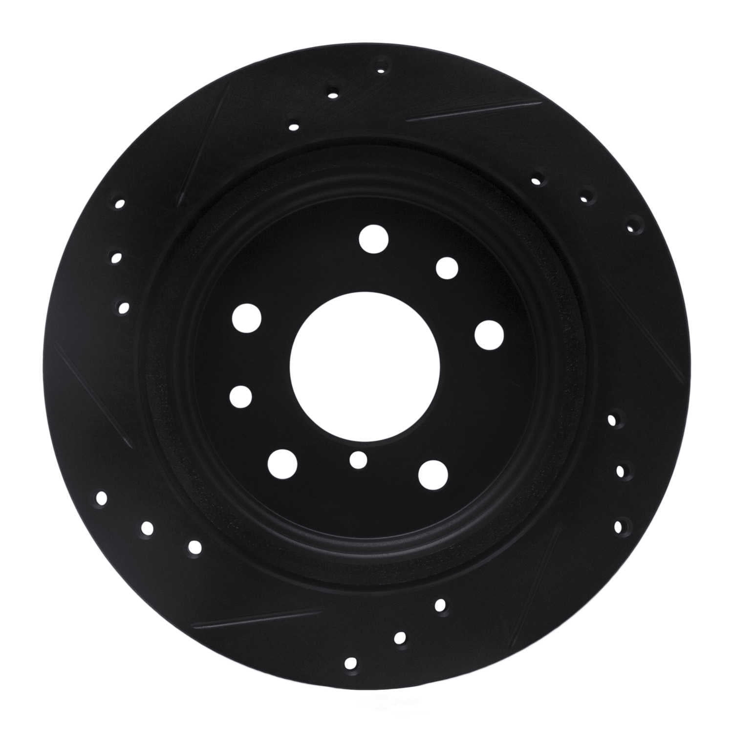 Dynamic Friction Company 633-80015R DFC Brake Rotor - Drilled And Slotted - Black