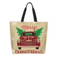 thumbnail image 1 of Disketp Christmas Vintage Red Truck Bolsa Tote Estampada para Mujer, Bolso de Hombro y de Mano para Compras y Viajes, 1 of 8