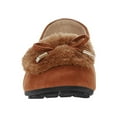 thumbnail image 3 of Victoria K Women's Soft Textured Material With Faux Fur Ornament And Gold Tip Bow Ballerina Flats, 3 of 6