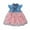 Pink, variant on Sngxgn Little Girls Tulle Dress Long Sleeve Square Neck Layered Dresses for Casual Party(Pink,90)