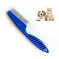 thumbnail image 1 of Peine antipulgas para perros y gatos, peine profesional para perros, peine para mascotas para eliminar pulgas, peine para piojos, peine para polvo con dientes metálicos redondeados para un cuidado, 1 of 5