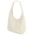 thumbnail image 2 of Spencer Women Corduroy Tote Bag Casual Tote Handbag Hobo Satchel Shoulder Bag Big Capacity Shopping Work Bag, White, 2 of 10