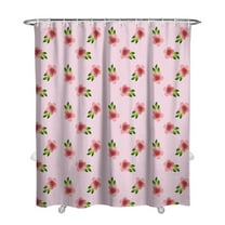 Waterproof Pioneer Shower Curtain 72x84 Inch Polyester Unique Cute Floral Shower Curtain for Bathroom Hotel Home Decor with 12 Plastic Hooks