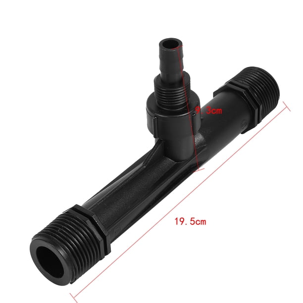 Acogedor 1 pulgada Irrigación Venturi, 2 piezas Tubo de agua de fertilizante de irrigación, Venturi Fertilizante Mezclador inyectores, POM Herramienta de dispositivo de irrigación de plástico para la EOTVIA No