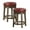 Red, variant on Lexicon Whitby 25 Inch Counter Height Round Swivel Seat Stool, Black (2 Pack)