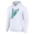 thumbnail image 2 of Unisex Starter White Miami Dolphins Color Scratch Fleece Pullover Hoodie, 2 of 3