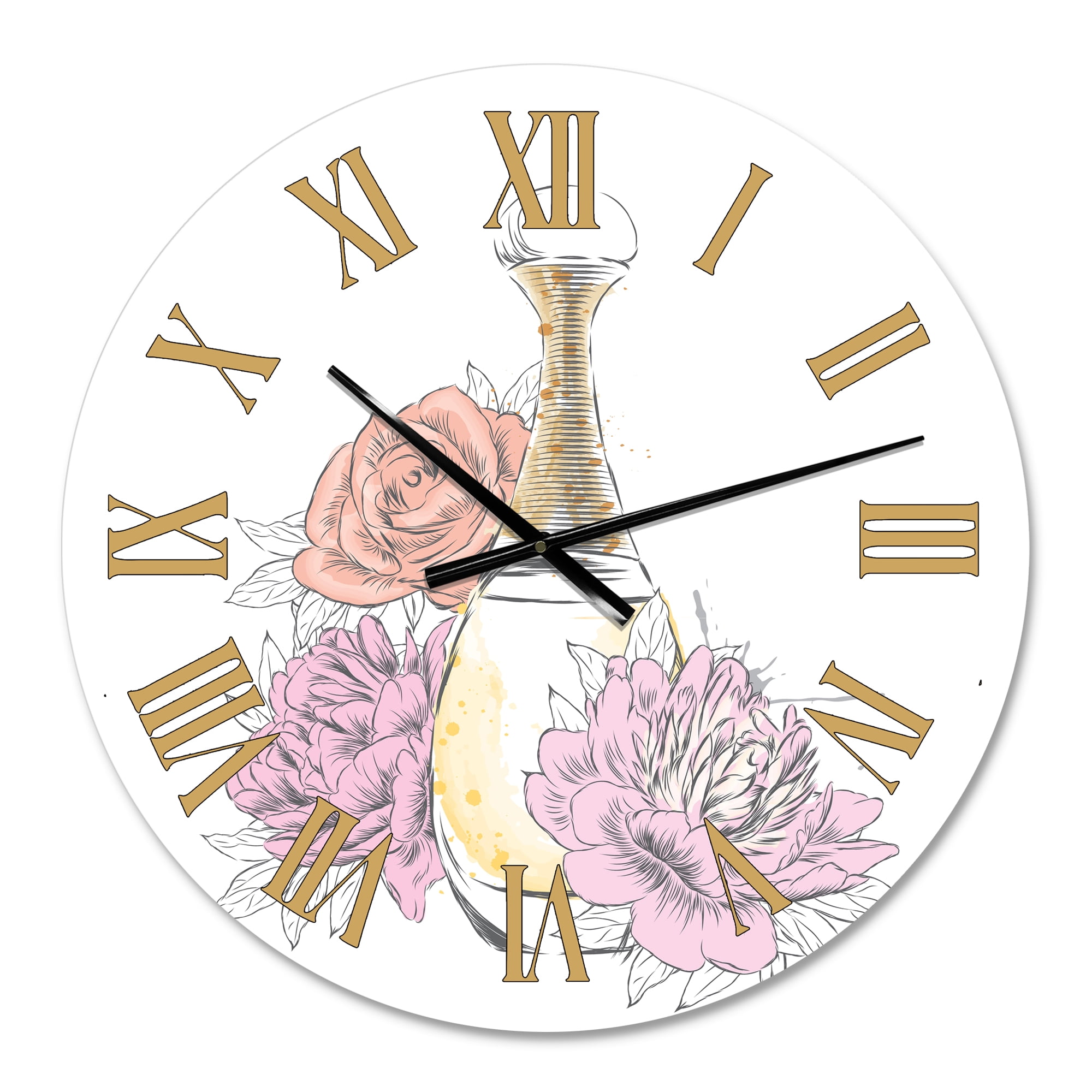 Designart 1 in Quartz Traditional Wall Clock