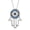 Evil eye, variant on Sterling Silver Rose Flower Charms Beads for Bracelets Mother Christmas Gift Jewelry for Women Wife Mom Sister Family Best Friends