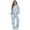 Rabbit Bunny Egg Flower, variant on Xoenoiee Blue Rose Flower Print Women's Summer 2 Piece Loungewear Set Long Sleeve Top and Wide Leg Sweatpants Tracksuit Casual Outfits, XS