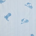 thumbnail image 3 of Wrangler Cowboy Pinstripe Light Blue Queen Sheet Set, 3 of 7