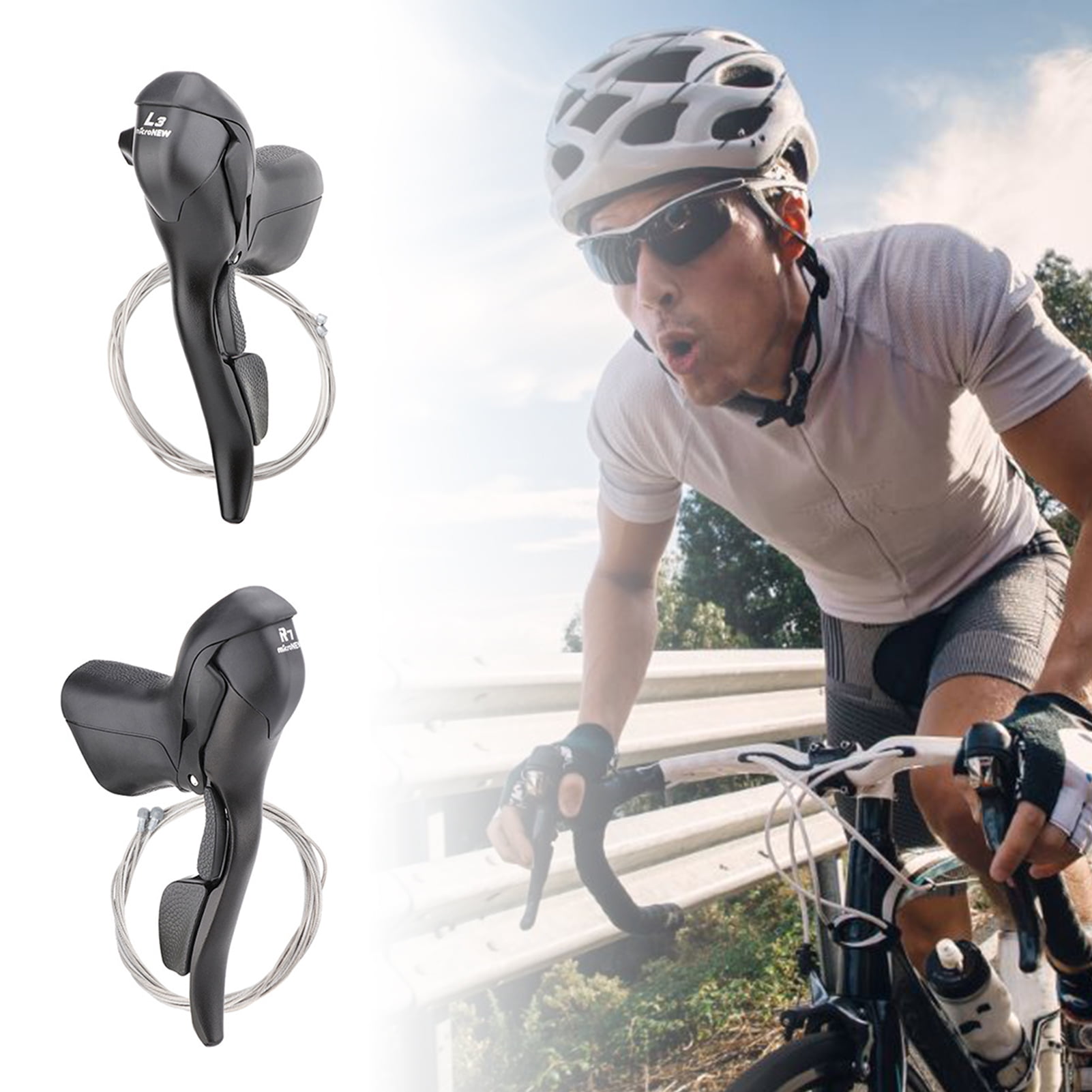 Shifter Dual Control Manual Change Transmission for Road Bikes